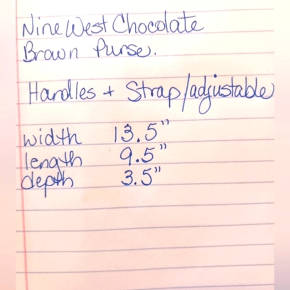 Brown Structured Purse with suede detail - Picture 11 of 12